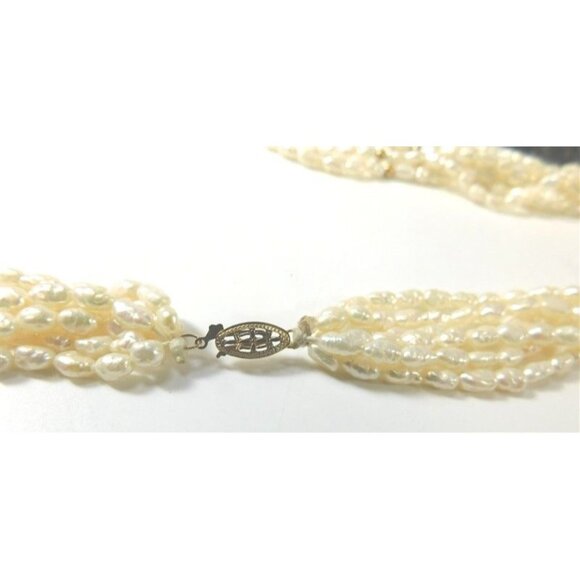 7/1108 Multistrand Freshwater Pearls with 14k Beads and Clasp - Picture 6 of 10